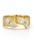 18K Gold "Poppy" Open Diamond Band - Peridot Fine Jewelry - Jade Trau