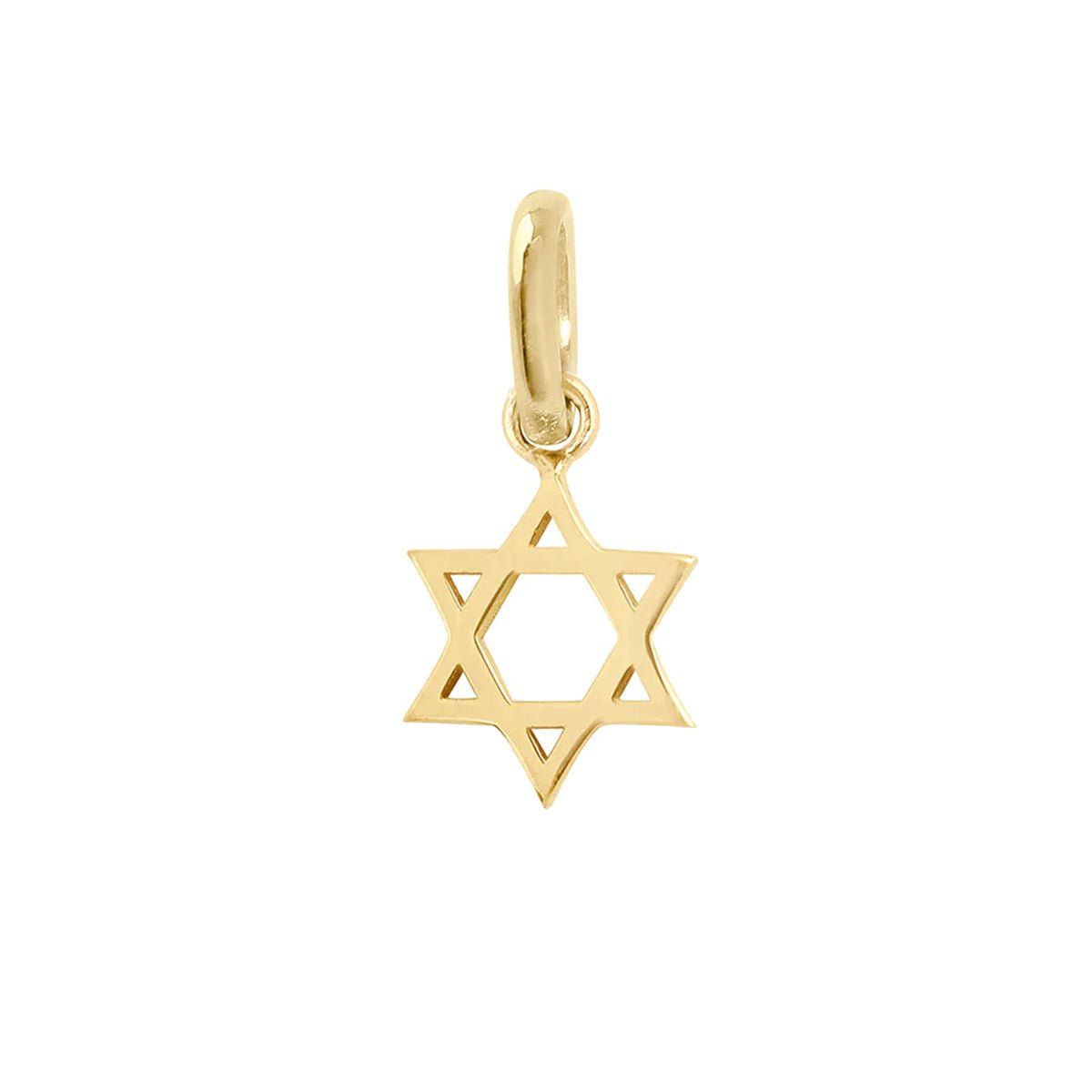 18K Gold &quot;Star of David&quot; Charm - Peridot Fine Jewelry - Gigi Clozeau