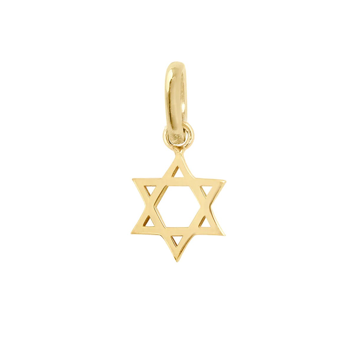 18K Gold &quot;Star of David&quot; Charm - Peridot Fine Jewelry - Gigi Clozeau