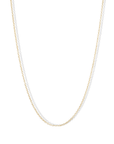18K Gold "Thinnest" Fine Cable Chain - 16" - Peridot Fine Jewelry - Caroline Ellen