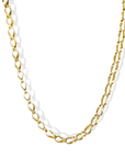 18K Handmade Petite "Mobius" Link Necklace - Peridot Fine Jewelry - Petra Class