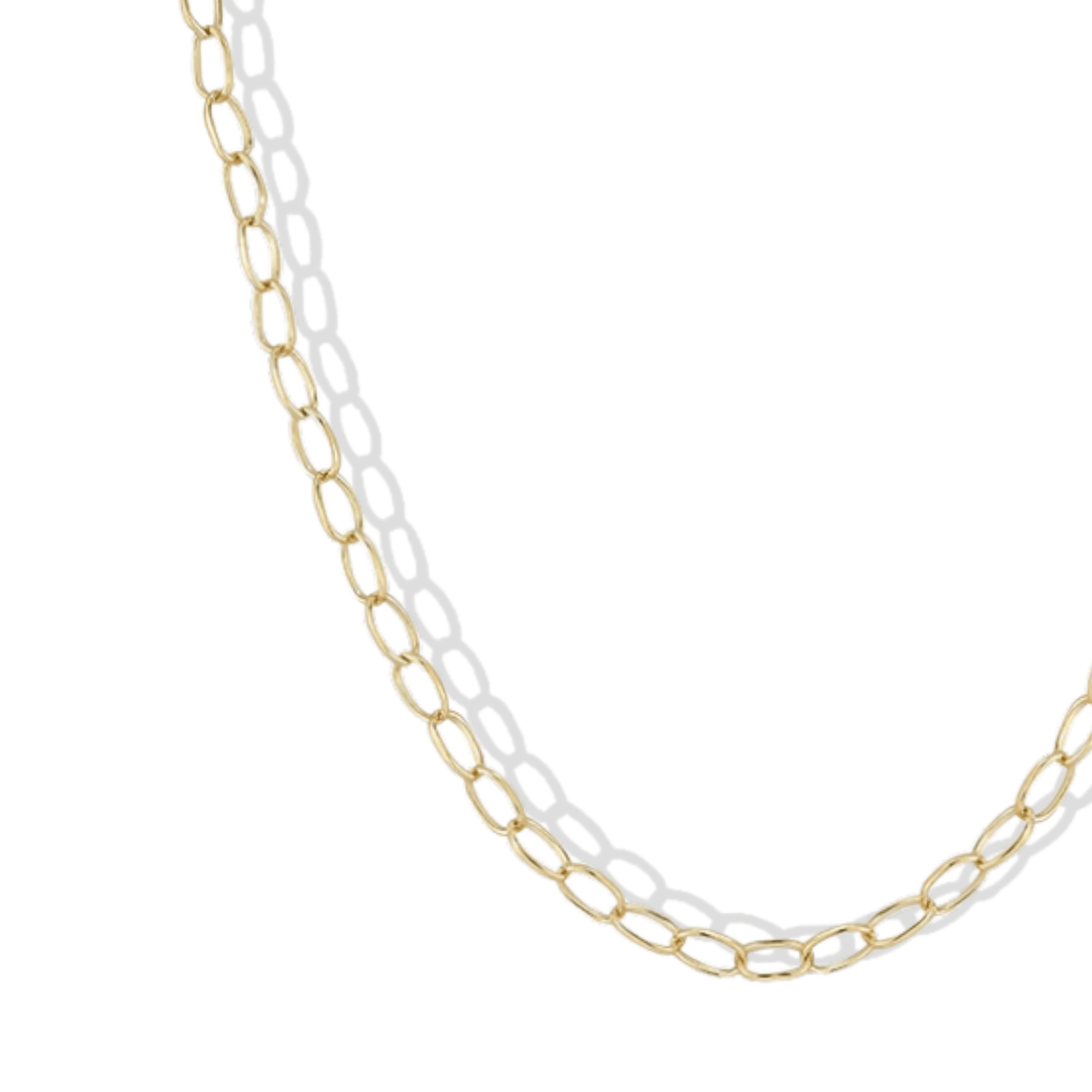 18K "Loop" Chain in 18" - Peridot Fine Jewelry - Renna