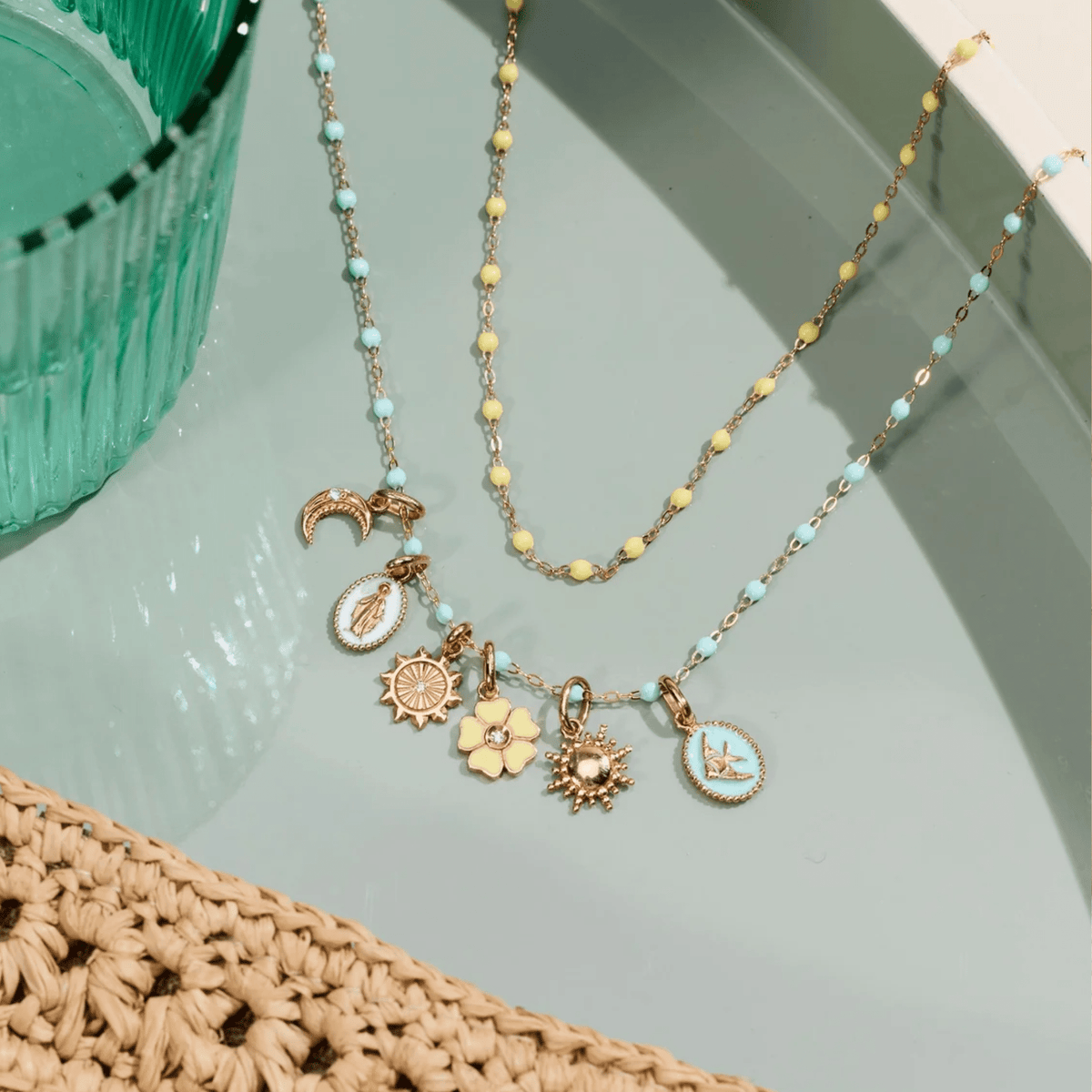 18K "Lucky Sun" Pendant with Diamond - Peridot Fine Jewelry - Gigi Clozeau