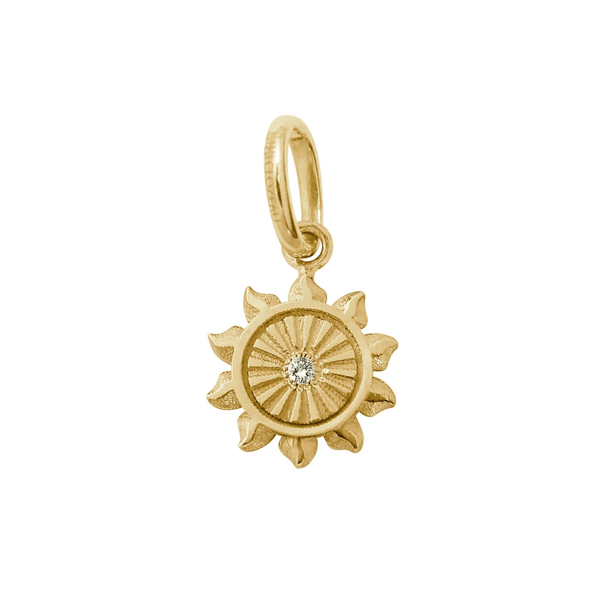 18K "Lucky Sun" Pendant with Diamond - Peridot Fine Jewelry - Gigi Clozeau