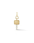 18K "Mini Catherine Key" Charm with Diamonds - Peridot Fine Jewelry - Jade Trau