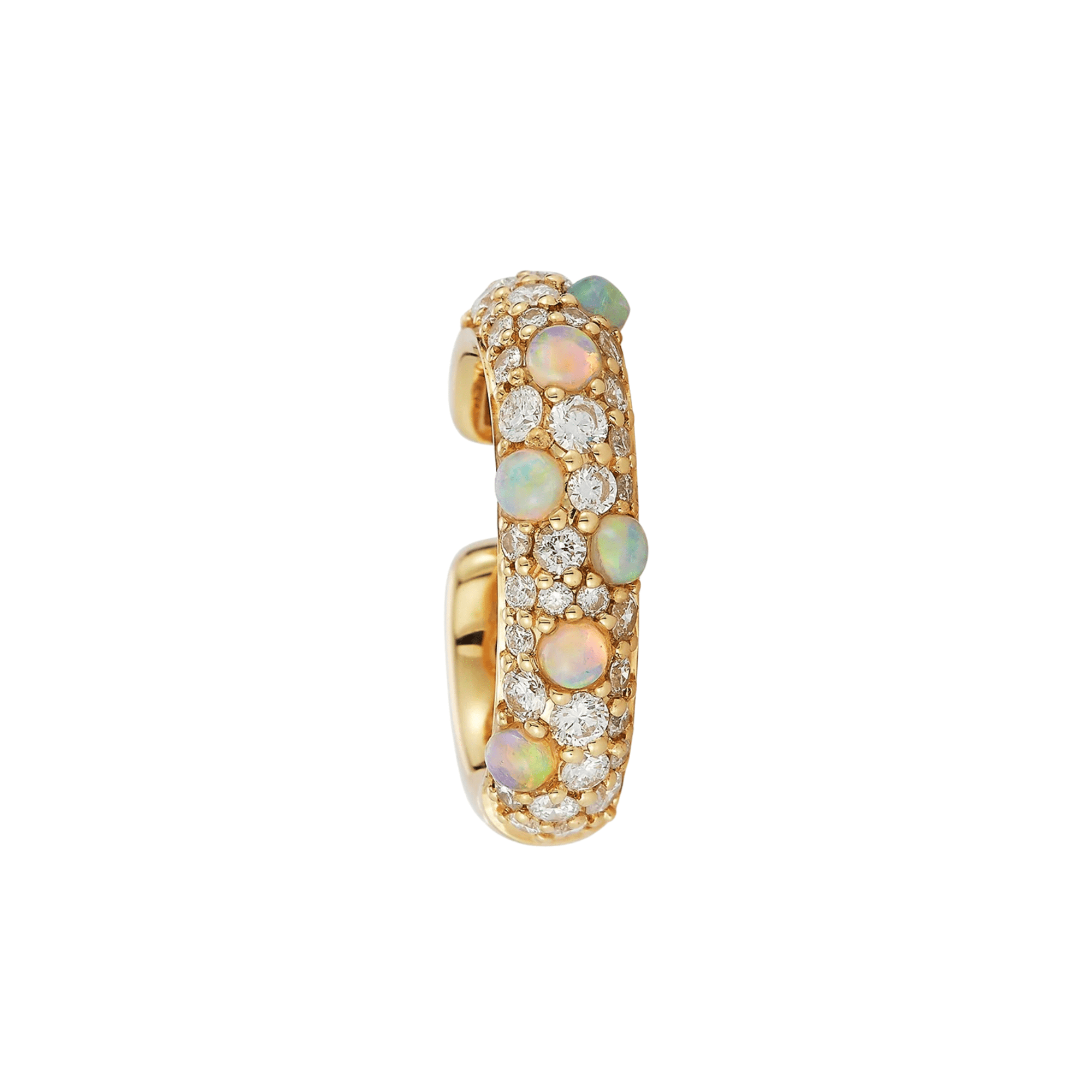 18K Opal & Diamond "Tidepool" Ear Cuf - Peridot Fine Jewelry - Renna