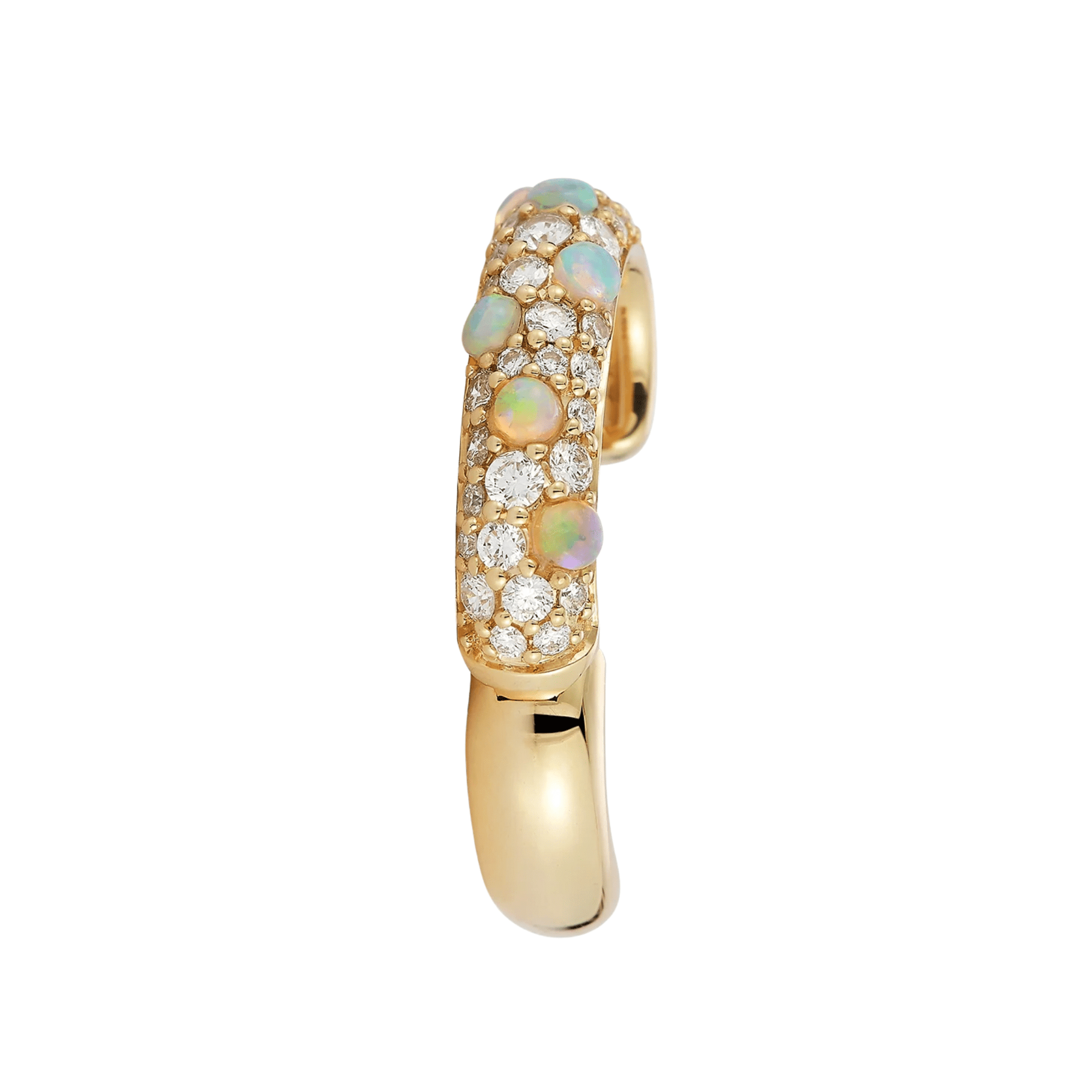 18K Opal & Diamond "Tidepool" Ear Cuf - Peridot Fine Jewelry - Renna