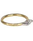18K & Platinum Horizontal Set Marquise Diamond Ring - Peridot Fine Jewelry - TAP by Todd Pownell