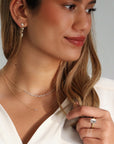18K & Platinum Two Half Moon Step - Cut Diamond Ring ~2ct - Peridot Fine Jewelry - TAP by Todd Pownell