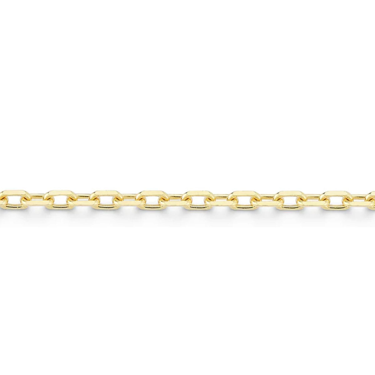 18K Rectangle Link "No. 50" Chain - Peridot Fine Jewelry - Jade Trau