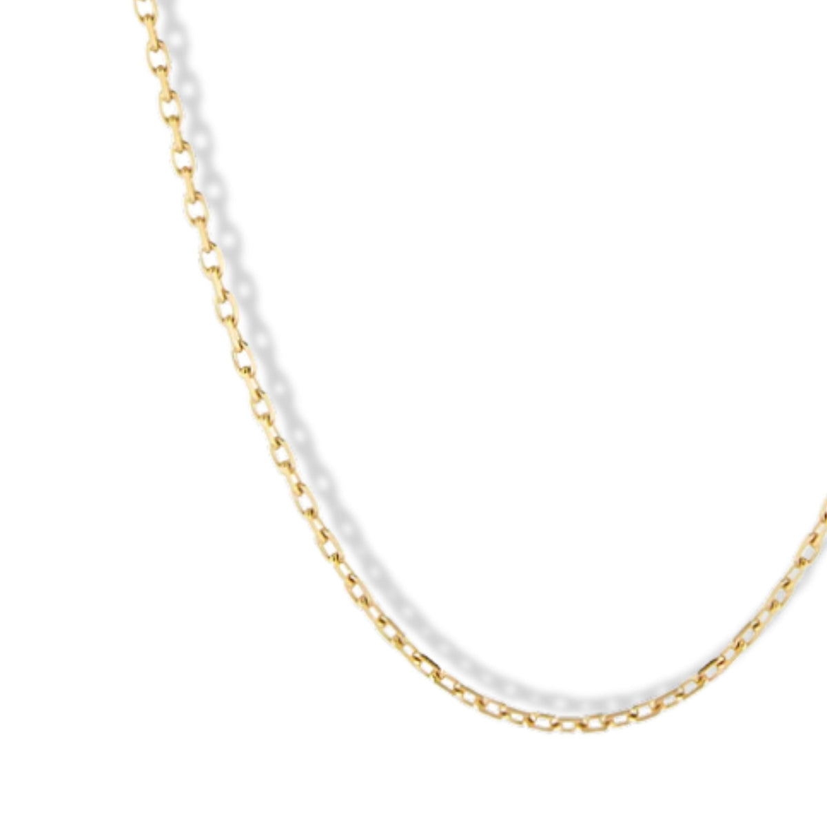 18K Rectangle Link "No. 50" Chain - Peridot Fine Jewelry - Jade Trau