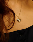 18K & Rosecut Ruby "Afeto Antique" Heart - Shaped "Shake" Pendant Necklace - Peridot Fine Jewelry - Moritz Glik