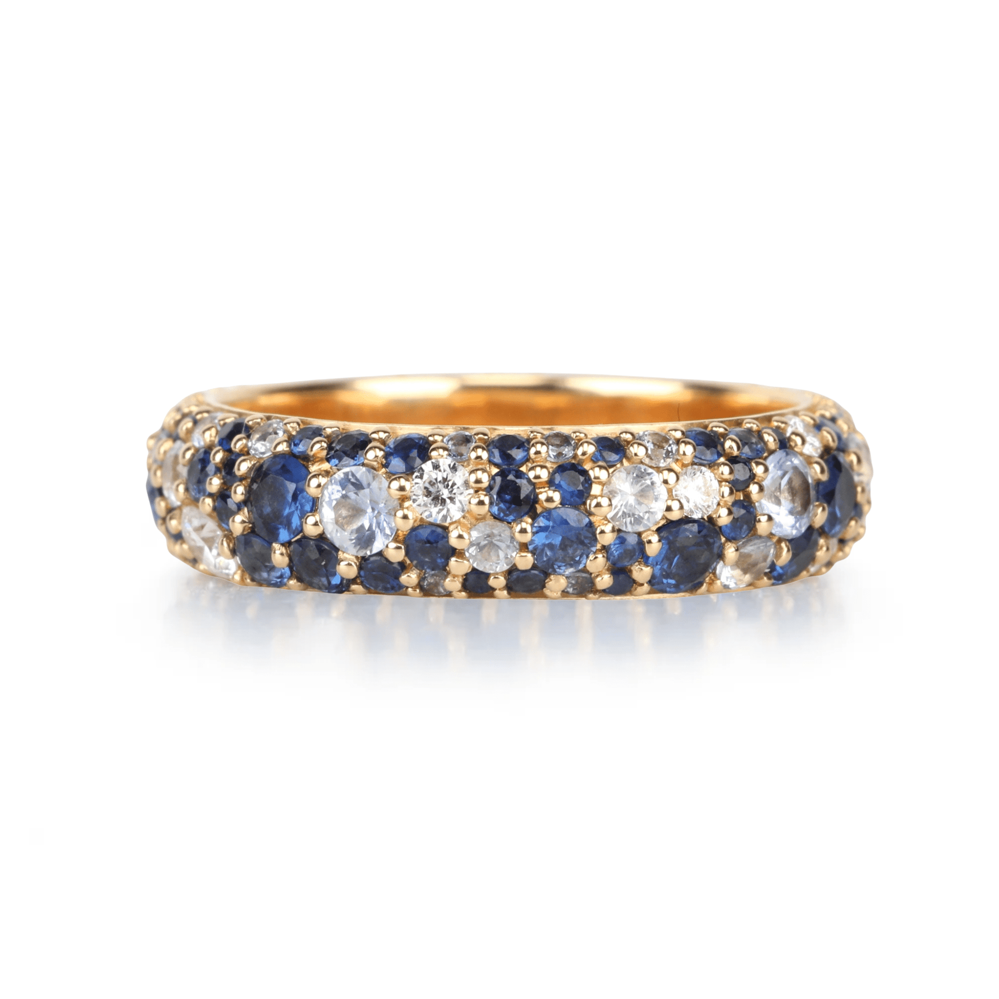 18K Sapphire &amp; Diamond "Tidepool" Ring - Peridot Fine Jewelry - Renna