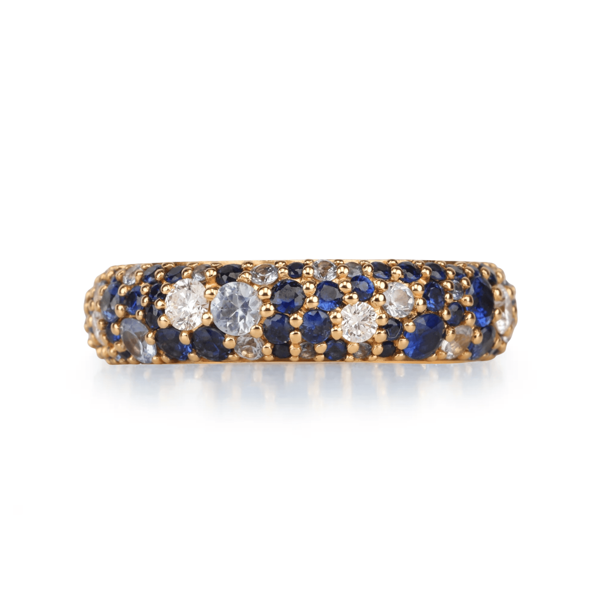 18K Sapphire &amp; Diamond "Tidepool" Ring - Peridot Fine Jewelry - Renna