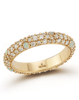 18K "Thin Tidepool" Ring with Opals & Diamonds - Peridot Fine Jewelry - Renna