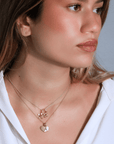 20K "Concave/ Convex" Heart Pendant on Movable Bale - Peridot Fine Jewelry - Caroline Ellen