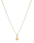 20K Gold Six - Pointed Star Pendant - Peridot Fine Jewelry - Caroline Ellen