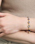 22K & 18K Mixed Cut Tanzanite Bracelet - Peridot Fine Jewelry - Petra Class