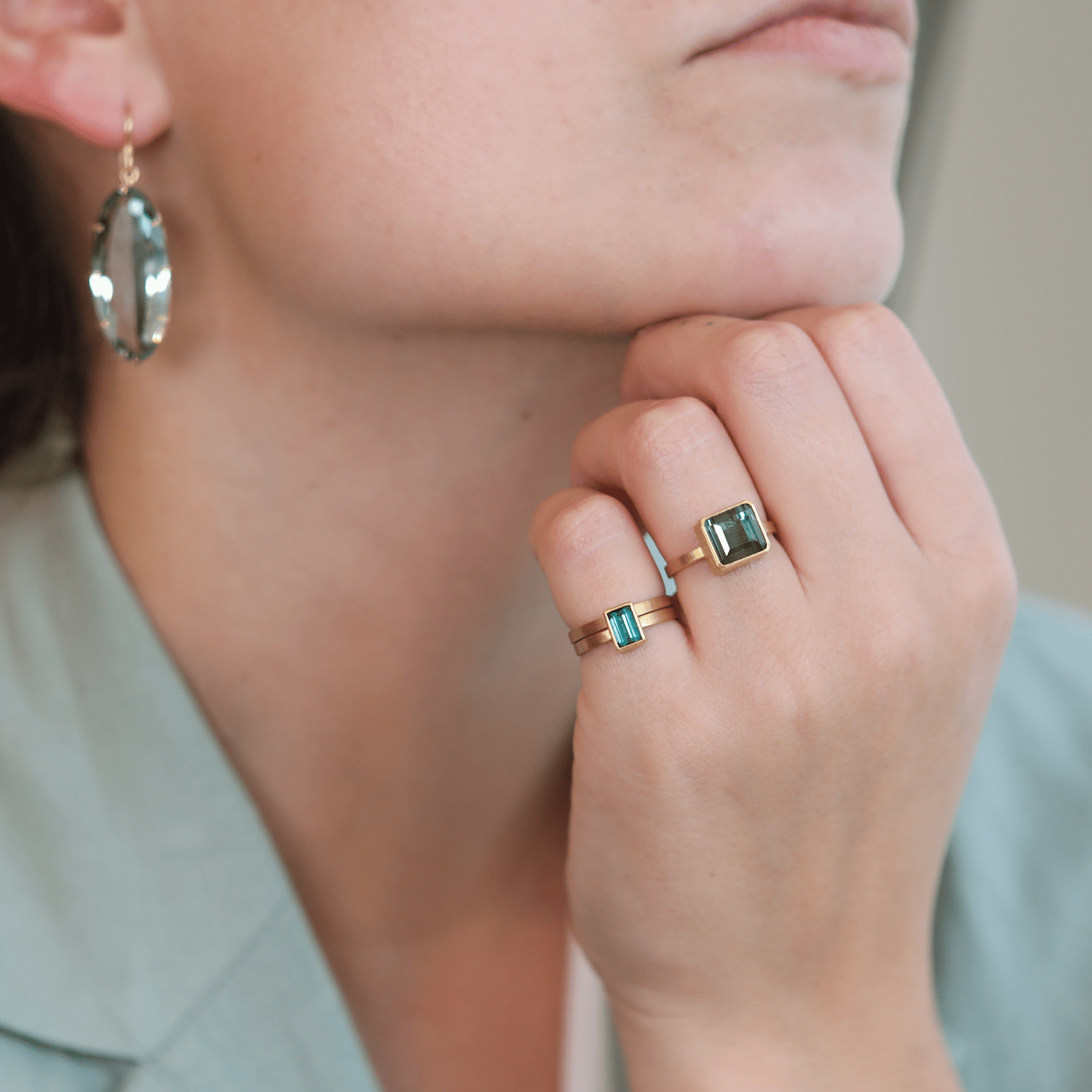 22K Gold 2mm Flat Band - Peridot Fine Jewelry - Rosanne Pugliese