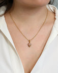 22K Gold Bezel Set Boulder Opal Pendant - Peridot Fine Jewelry - Cathy Waterman