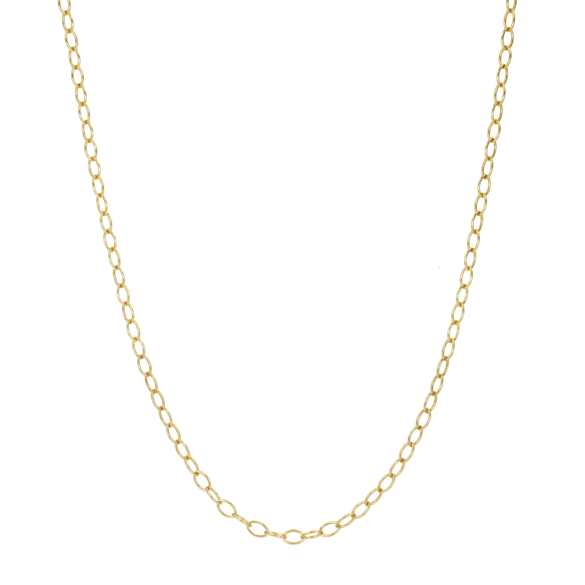 22K Gold "Tiny Lacy" Chain in 18" - Peridot Fine Jewelry - Cathy Waterman