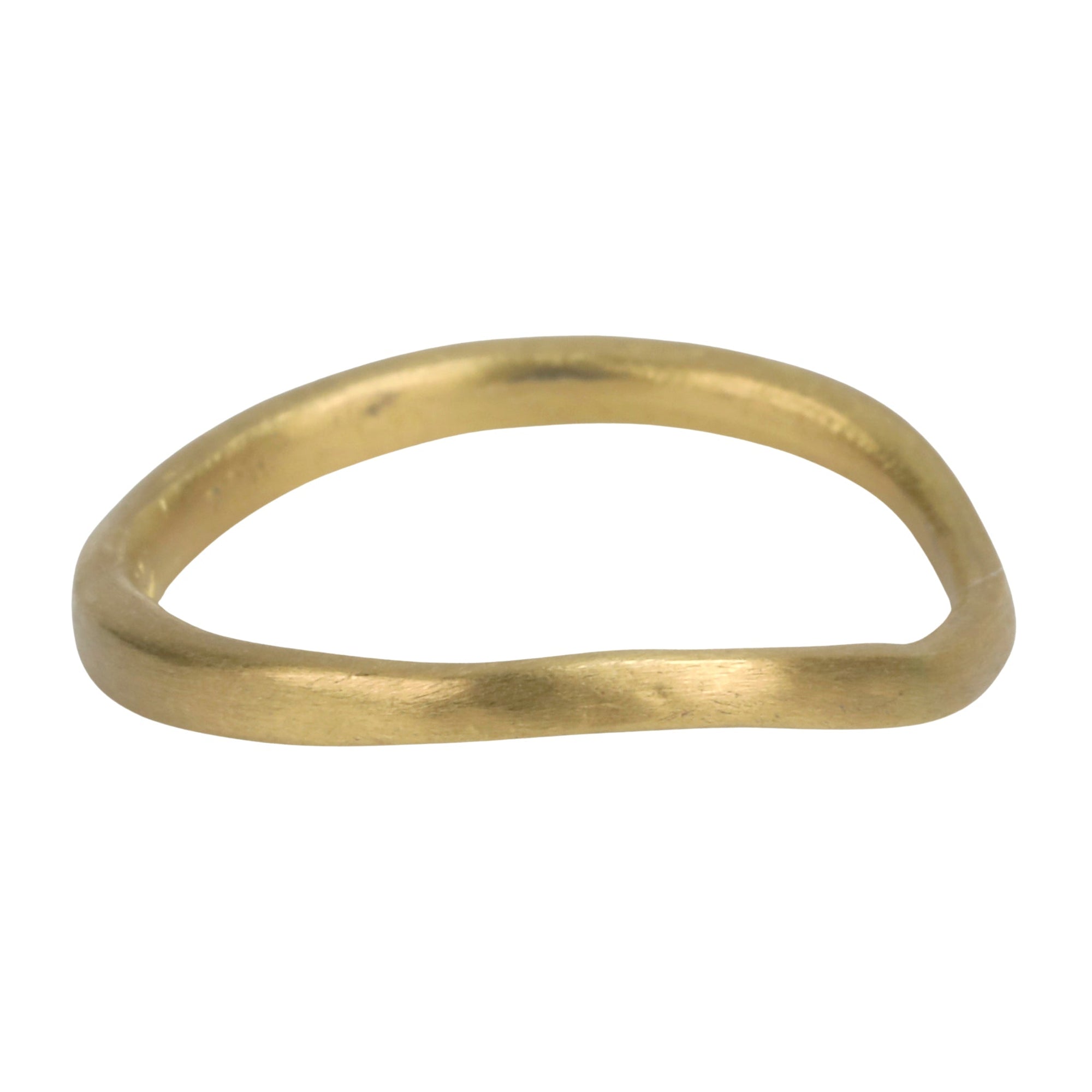 22K Irregular Lightweight &quot;Wave&quot; Ring - Peridot Fine Jewelry - Rosanne Pugliese