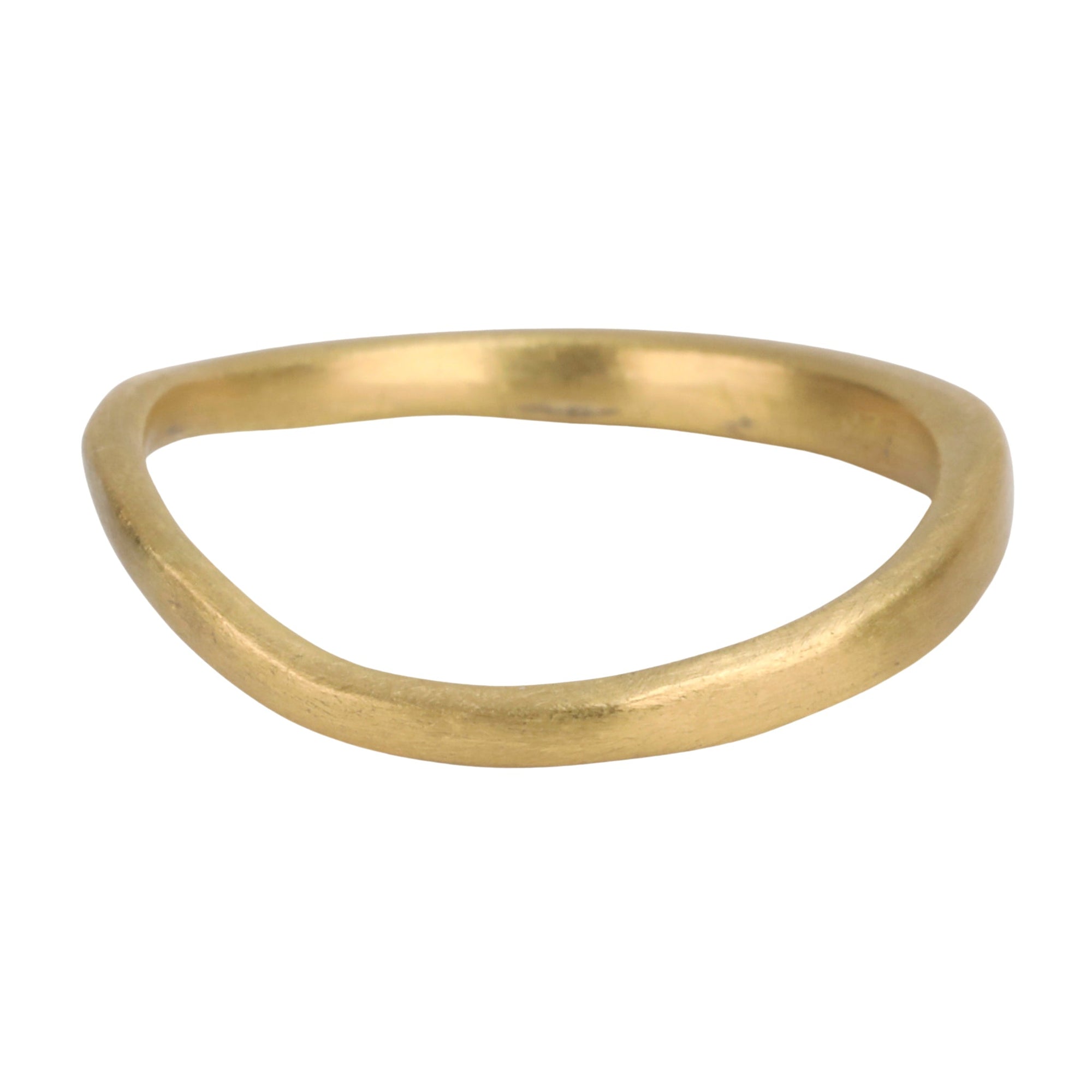 22K Irregular Lightweight &quot;Wave&quot; Ring - Peridot Fine Jewelry - Rosanne Pugliese
