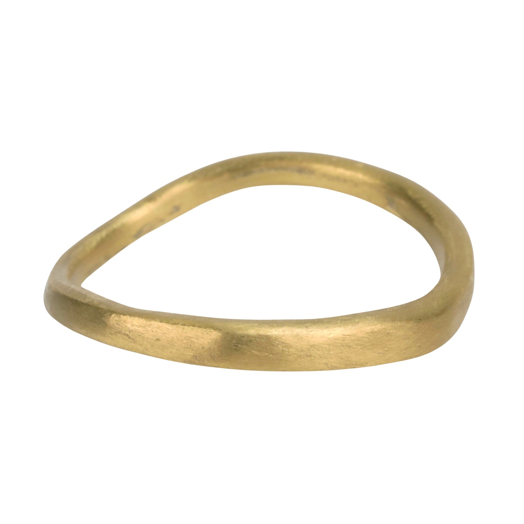 22K Irregular Lightweight &quot;Wave&quot; Ring - Peridot Fine Jewelry - Rosanne Pugliese