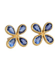 22K & Kyanite "Star" Studs - Peridot Fine Jewelry - Cathy Waterman