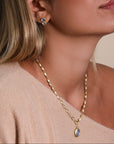 18K Hand Fabricated "Helix" Twisted Link Chain Necklace