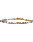 14K & Rosecut Champagne-Grey Diamond Tennis Style Bracelet