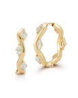 18K & Marquise Diamond Large "Constellation" Hoops