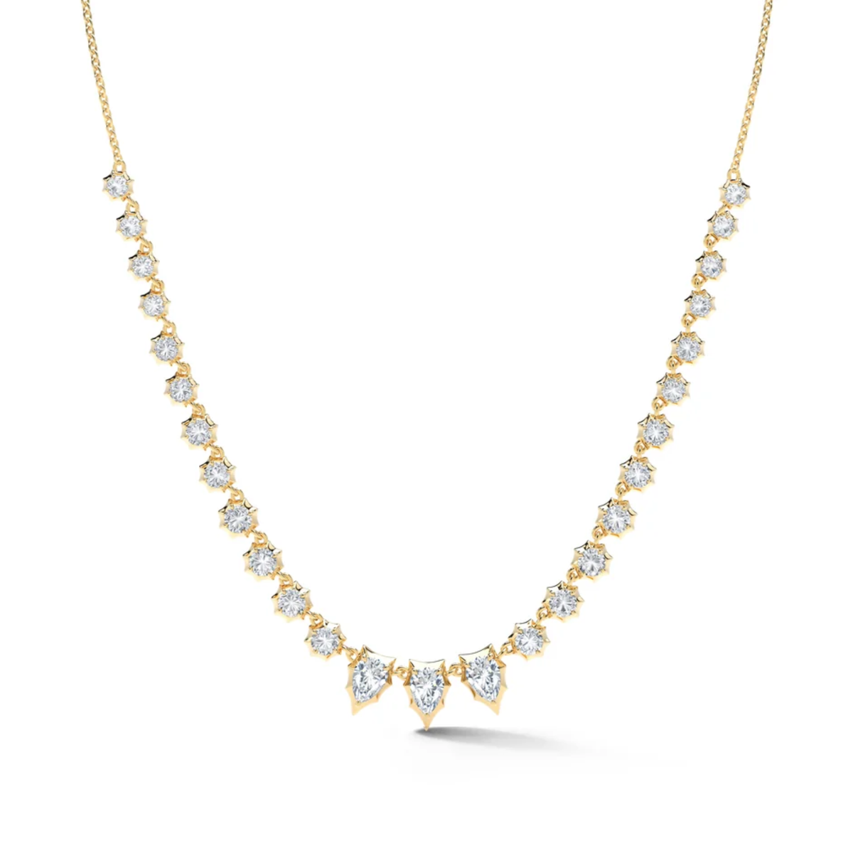 18K "Envoy Riviera" Tennis-Style Diamond Necklace