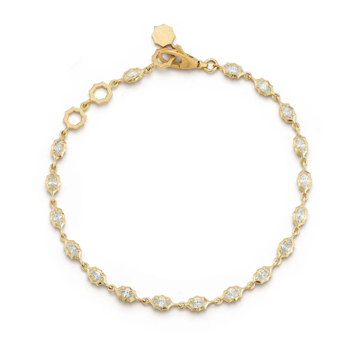 18K Small "Maverick" Tennis-Style Diamond Bracelet