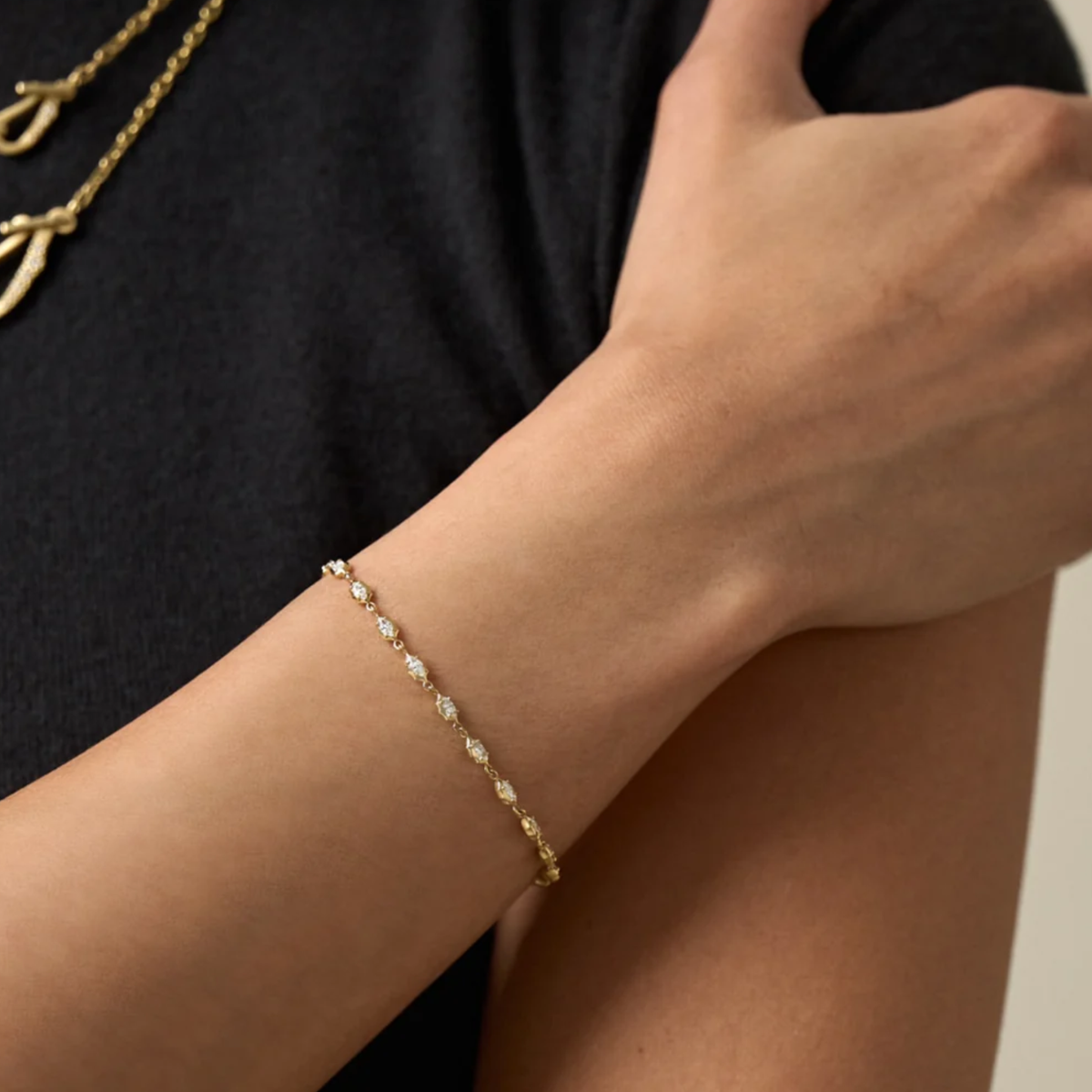 18K Small "Maverick" Tennis-Style Diamond Bracelet