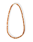 Faceted Hessonite Beaded Necklace