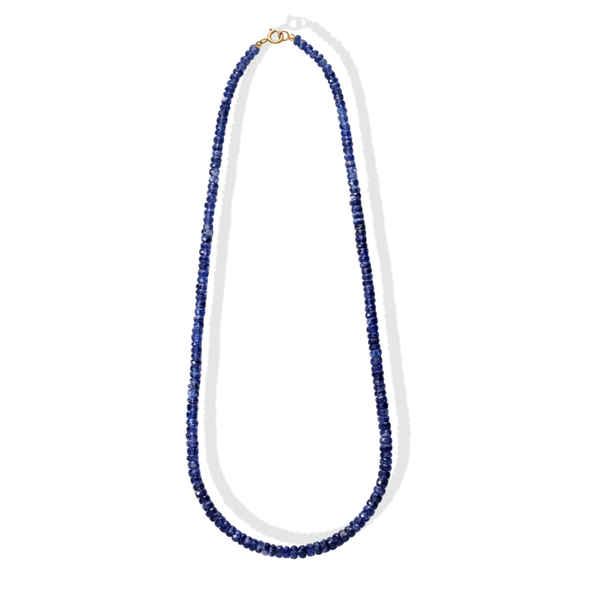 Faceted Kyanite Beaded Choker Necklace