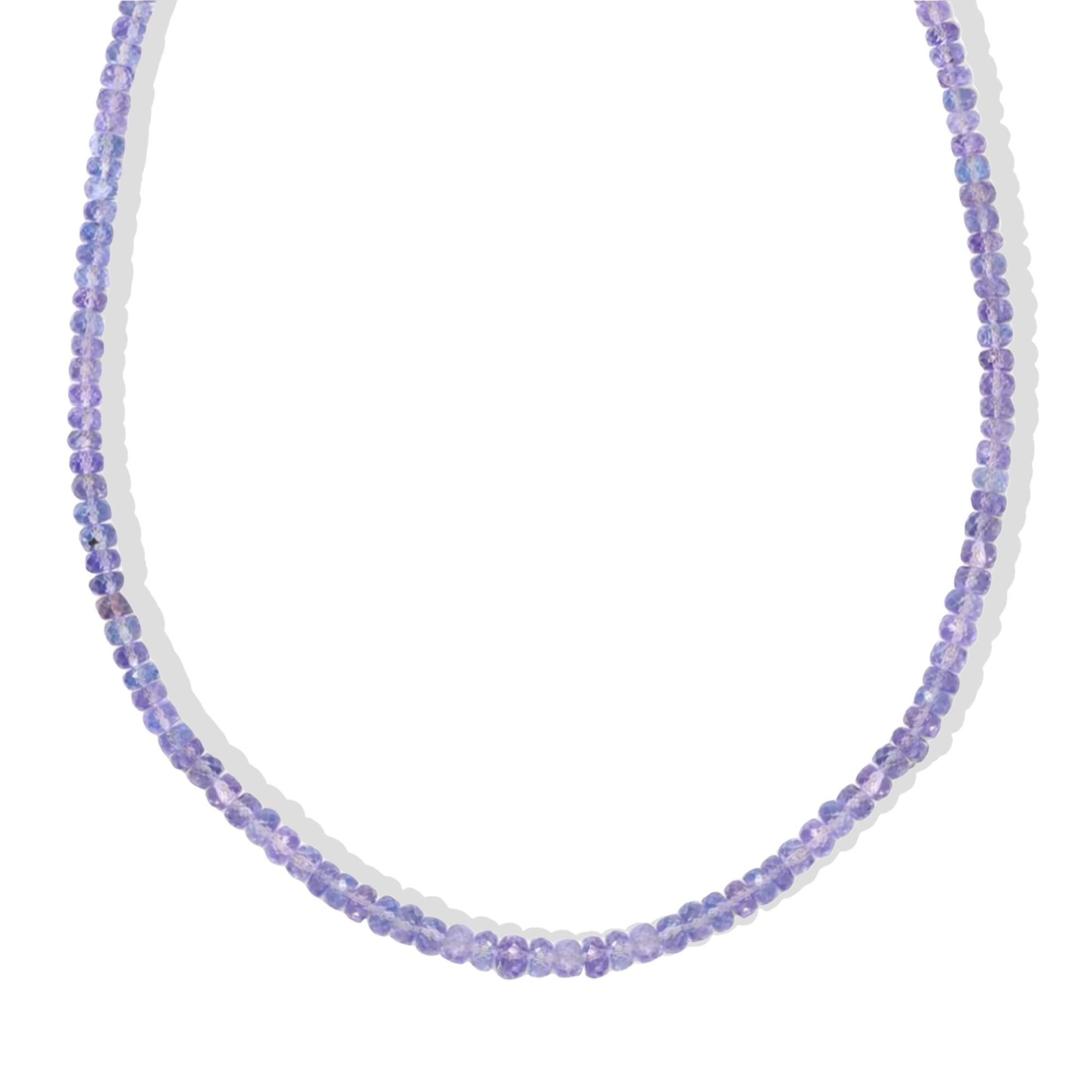 Tanzanite Faceted Beaded Necklace