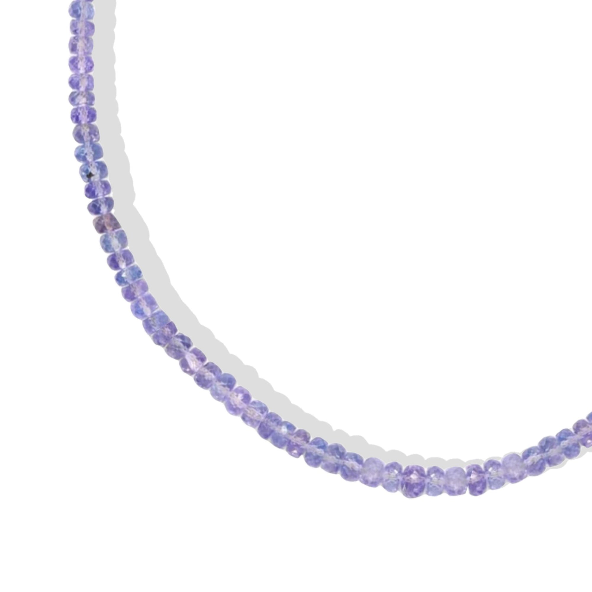 Tanzanite Faceted Beaded Necklace