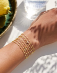18K & "Mimosa" Resin Beaded Classic Bracelet