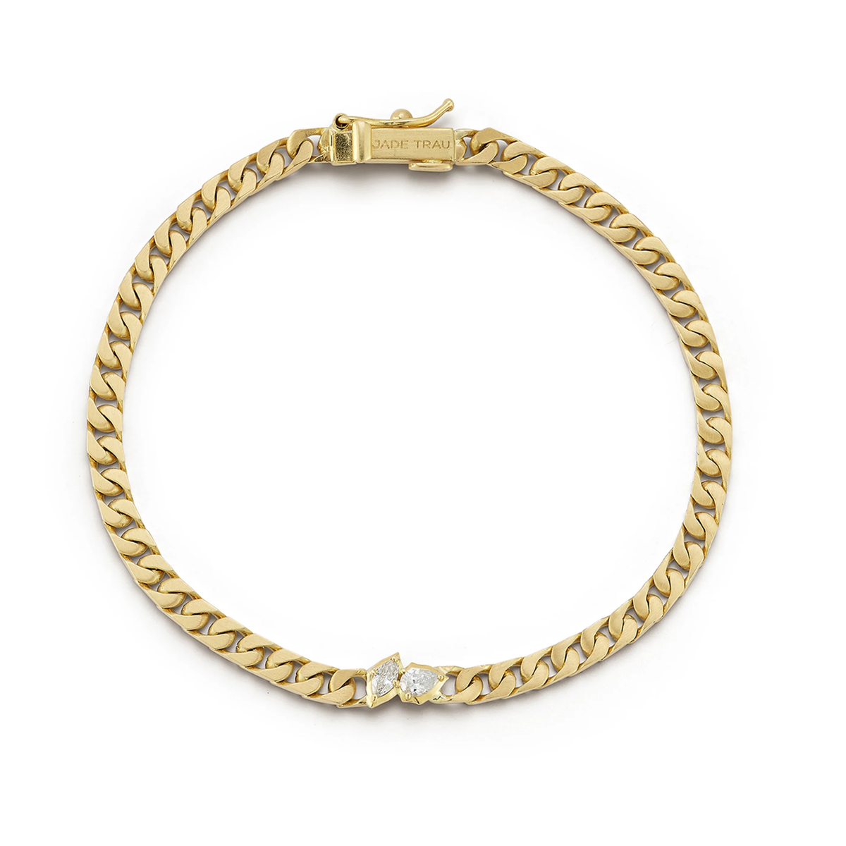 18K &amp; Diamond "Posey" Curb Chain Bracelet