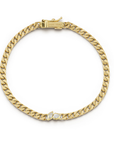 18K & Diamond "Posey" Curb Chain Bracelet