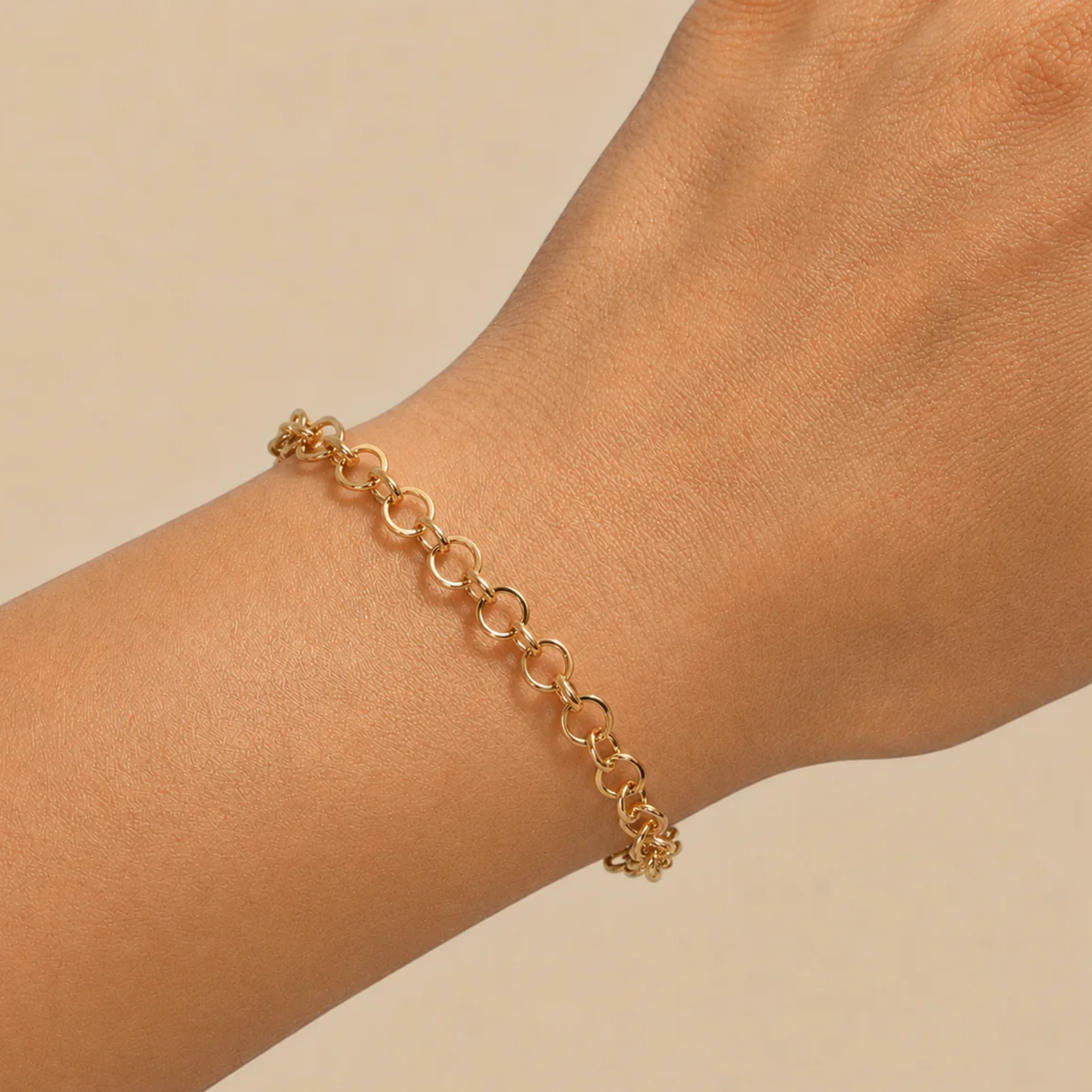 14K "Rosalie" Rolo Chain Bracelet