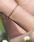 18K Mint Green Resin "Classic" Beaded Bracelet