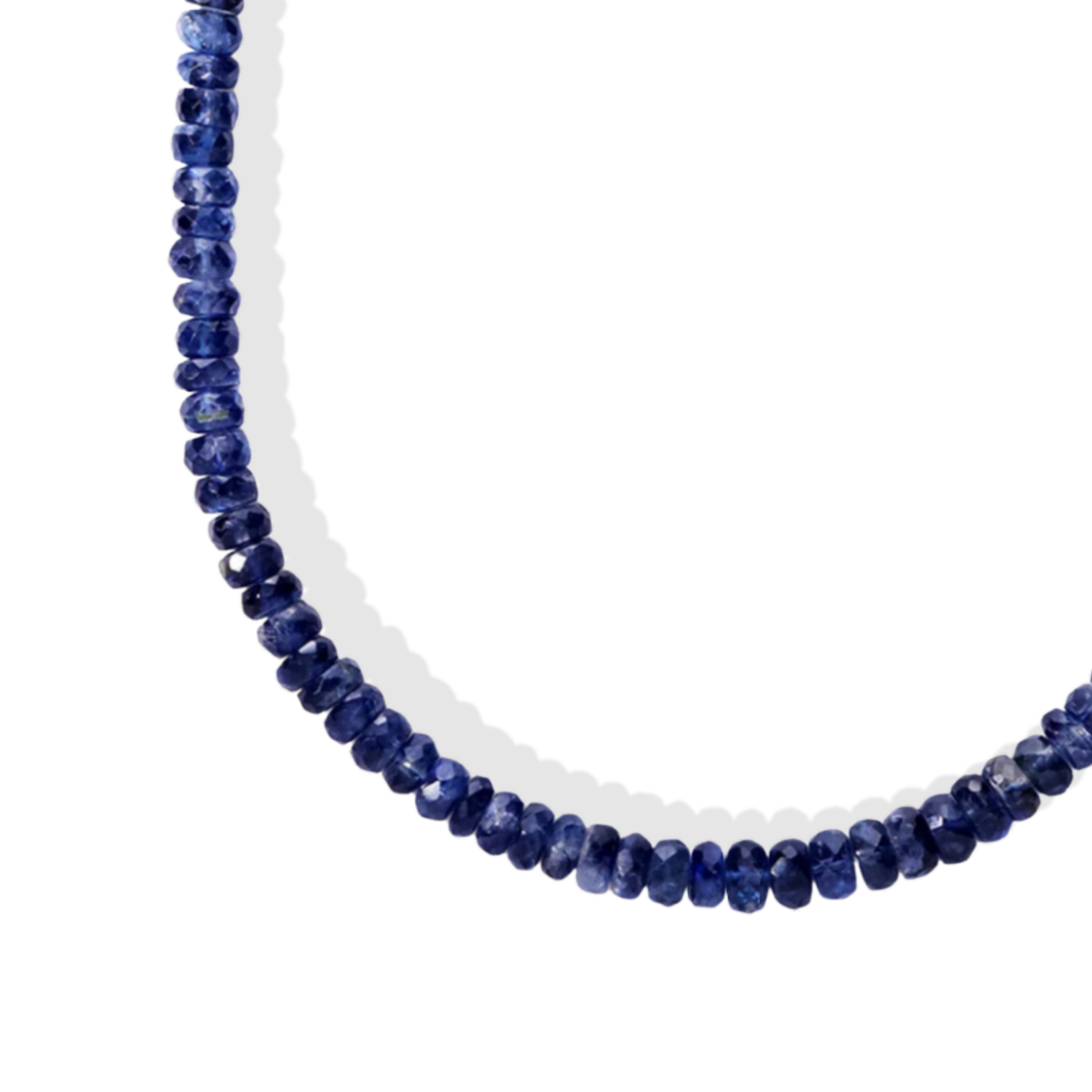 Faceted Kyanite Beaded Choker Necklace