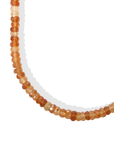 Faceted Hessonite Beaded Necklace