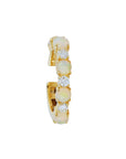18K Gold "Foam" Opal & Diamond Ear Cuff