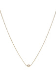 22K & 14K Marquise Diamond Pendant Necklace