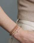 Brown Zircon Beaded Wrap Bracelet - Peridot Fine Jewelry - Anne Sportun