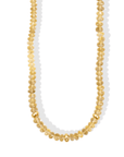 Faceted Citrine Beaded Necklace with Three 14K Centered Rondelle Beads & Spring Clasp - Peridot Fine Jewelry - Zahava